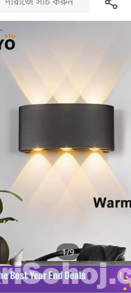 LED Warm Wall Light. এল.ই.ডি দেয়াল লাইট